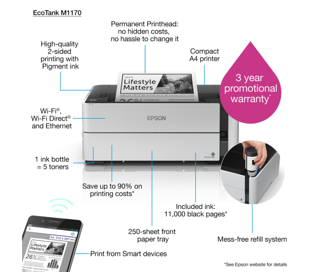 Epson EcoTank M1170 - 561442 - zdjęcie 9